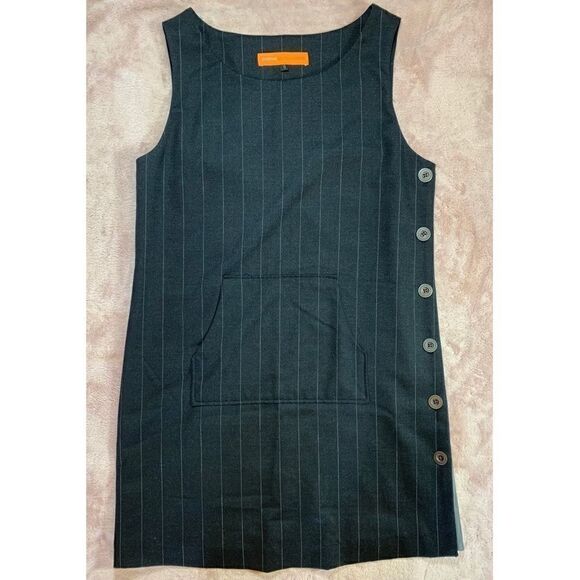 EUC Cynthia Cynthia Steffe Pinstripe Kangaroo Pocket Dress - Picture 2 of 10